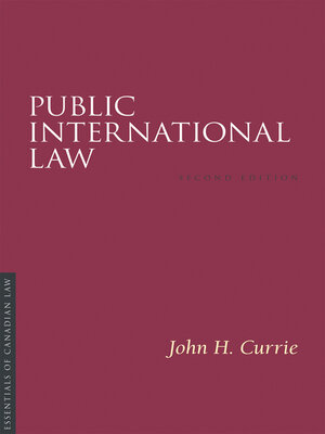 cover image of Public International Law